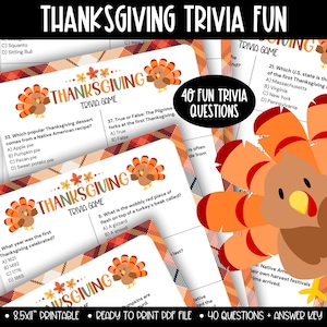 Paquete de actividades de trivia de otoño para imprimir para niños, juego de trivia de otoño y hoja de trabajo con clave de respuestas, trivia imprimible