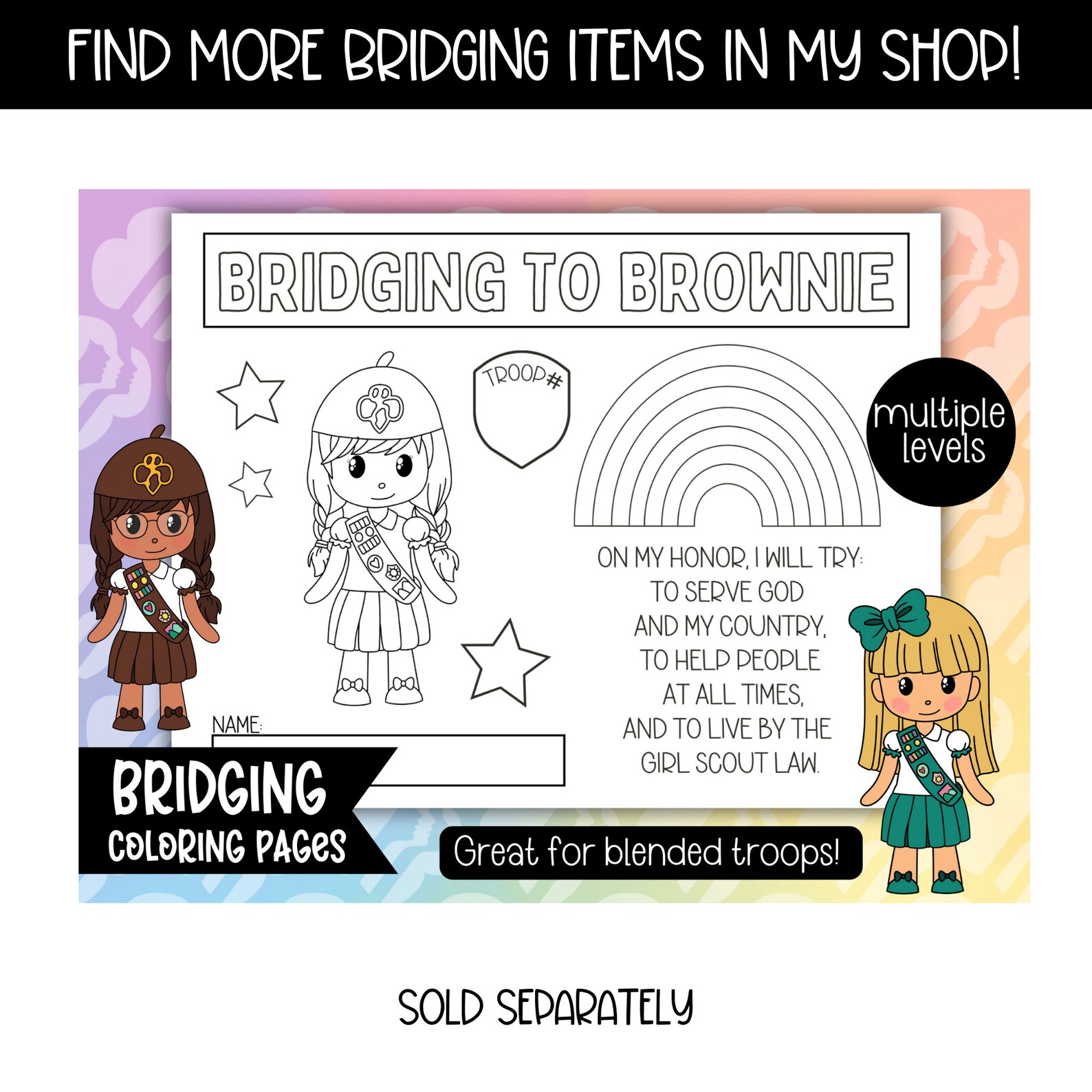 Girl Scout Go Bright Ahead Certificates Super Seller Cookie Etsy