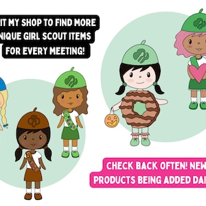 Girl Scout Memory Book Printable, Girl Scout Memory Box, Girl Scout ...
