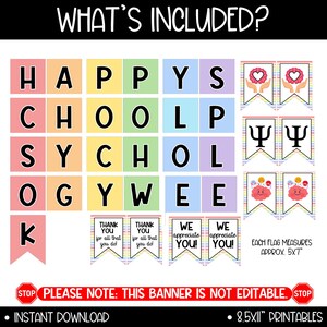 School Psychology Appreciation Week Banner, PTA PTO School Psychologist ...