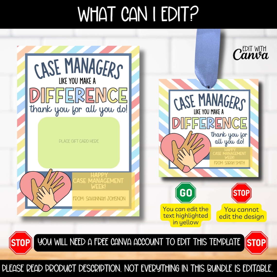 Pretty Case Management Label Case Manager Week Appreciation Gift Tag Banner Bundle, Case Management ...