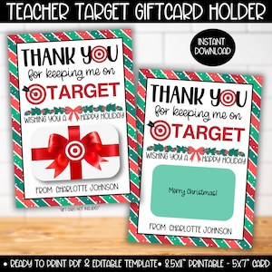 Tarjetero de regalo navideño para profesores, etiquetas de agradecimiento para profesores durante las vacaciones de invierno, regalo para profesores masculinos y femeninos en Navidad.