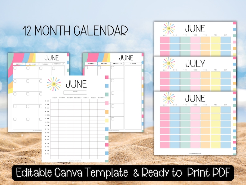 2024 Editable Kids Summer Planner, Printable Summer Planner, Summer Kids Bucket List Checklist, Summer Activity Plan Chore Reading Chart zdjęcie 5