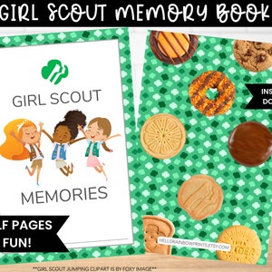 Girl Scout Memory Book Printable, Girl Scout Memory Box, Girl Scout ...