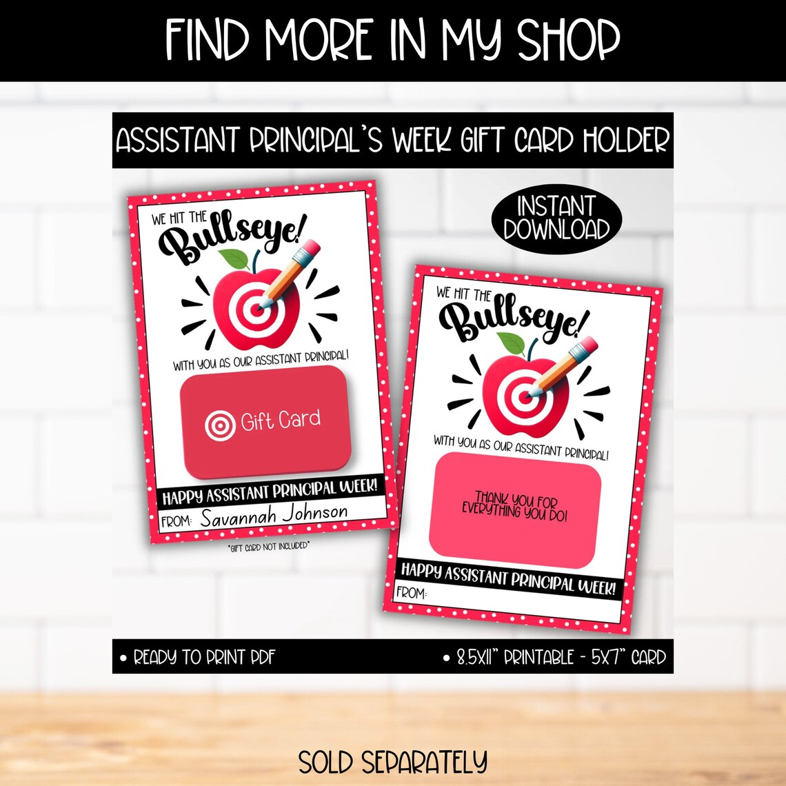 Custodian Appreciation Day Gift Card Holder, World's Best School ...