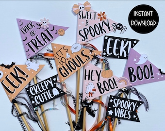 Halloween Boo Basket Flag Printable, Boo Basket Filler Gifts, Boo Basket Flags, Adult Boo Basket Ideas for Her, Boo Basket Tag, Boo Flag