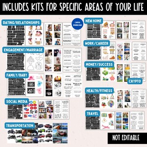 2026 Vision Board for Men Printable, Manifest New Year Goal Setting Vision Board Supplies Planner Template, Affirmations Board Clipart Image image 17