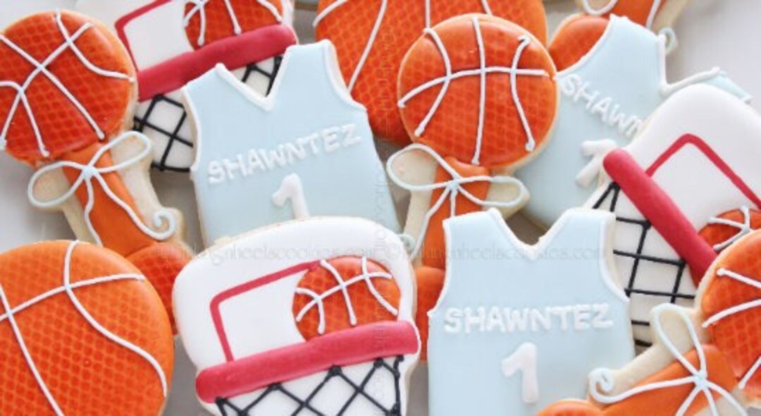 Basketball Baby Shower Cookies, Sports Baby Cookies, It's a Boy