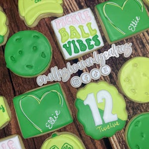 Pickleball Cookies, Pickleball Birthday Cookies, Dink and Drink Cookies, Pickleball Vibes, 30th Birthday Cookies, Pickleball Party Favors