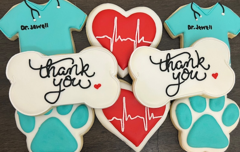 Veterinary Cookies Vet Appreciation Cookies Thank You Etsy