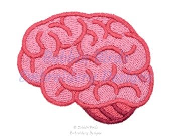 Cartoon Brain Machine Embroidery Design File - 8 Sizes - Instant Digital Download