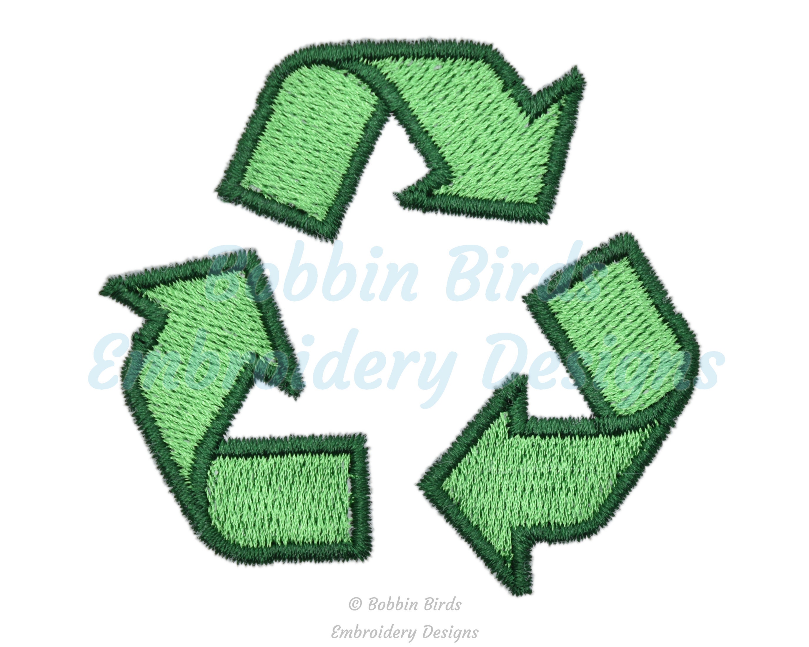 Recycling Symbol Embroidery Design File 8 Sizes Instant - Etsy