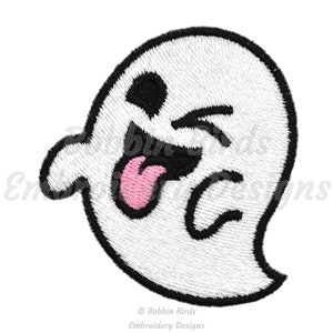 Cute Ghost Machine Embroidery Design File - 8 Sizes - Instant Digital Download