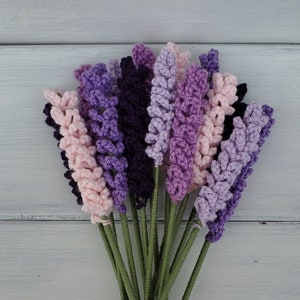 Lavender, Crochet Lavender, Crochet Flowers, Bouquet, Lavender Bouquet, Flowers, Decoration, Centerpiece