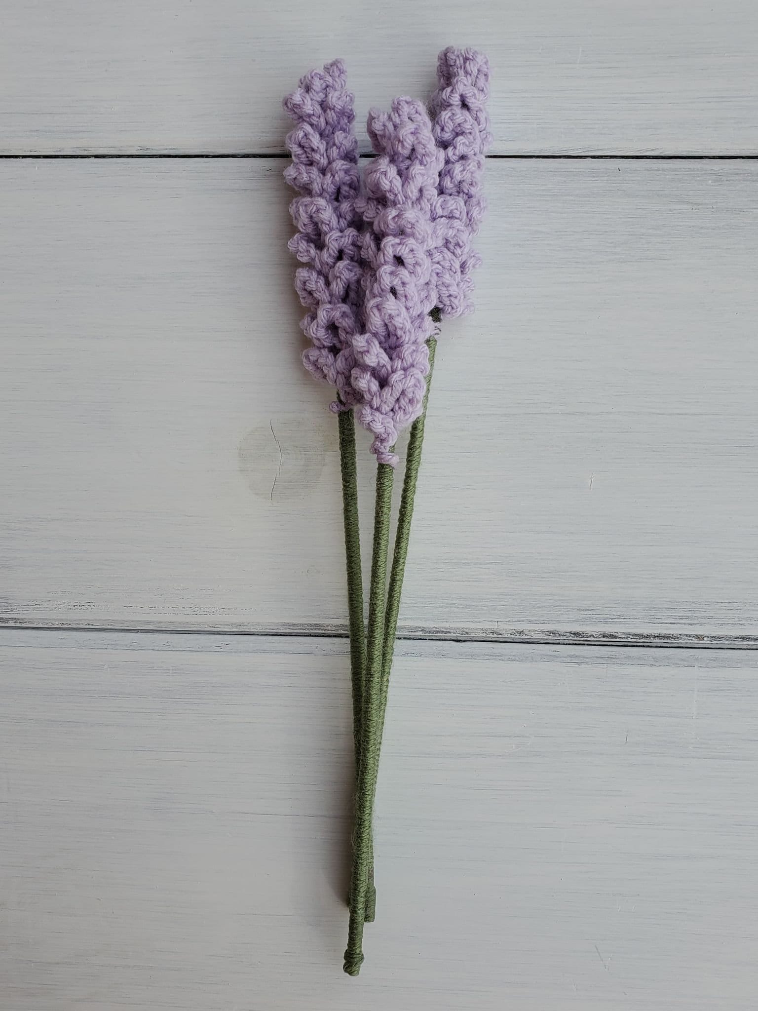 Lavender Crochet Lavender Crochet Flowers Bouquet Lavender - Etsy