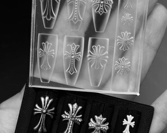 クロムハーツ Cross Gothic Chrome Hearts 3d Silicon Nail Mold Nail