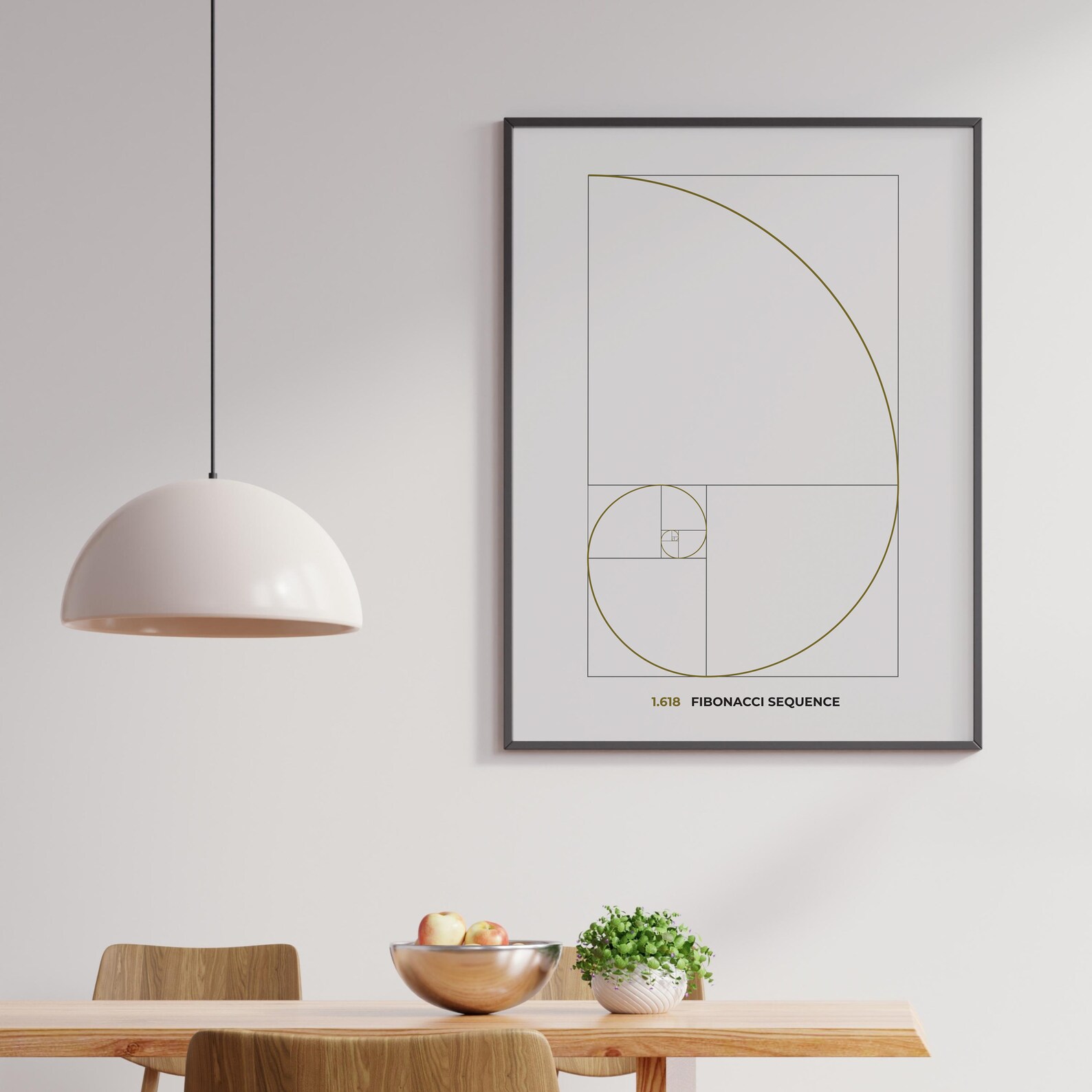Golden Ratio Wall Art, Fibonacci Sequence Printables, Golden Secttion