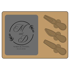 Personalized Charcuterie Board with Engraving - Perfect Wedding Gift, Engagement Present, Kitchen Decor, Housewarming gift, Party Essential