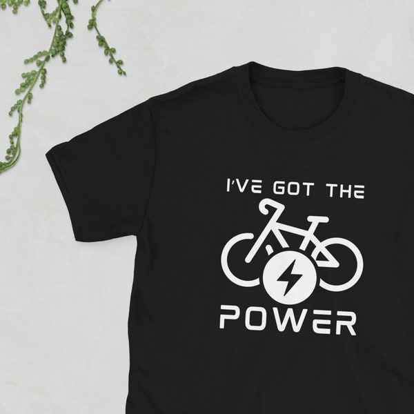 T-shirt drôle de vélo électrique unisexe. Cadeau parfait pour un vélo électrique pour elle, pour lui, pour un ami, pour la famille ou pour se faire plaisir