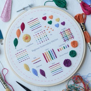 Easy DIY Embroidery Kit with Hoop & Tutorial – Great Gift