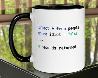 SQL Mug for Database Developers, Admins, Programmers and Managers.