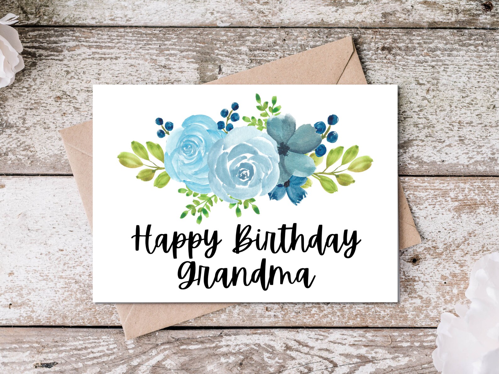 Printable Birthday Card for Grandma, Happy Birthday Grandma Card ...