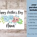 Printable Mothers Day Card for Nana Happy Mother's Day Nana Card ...