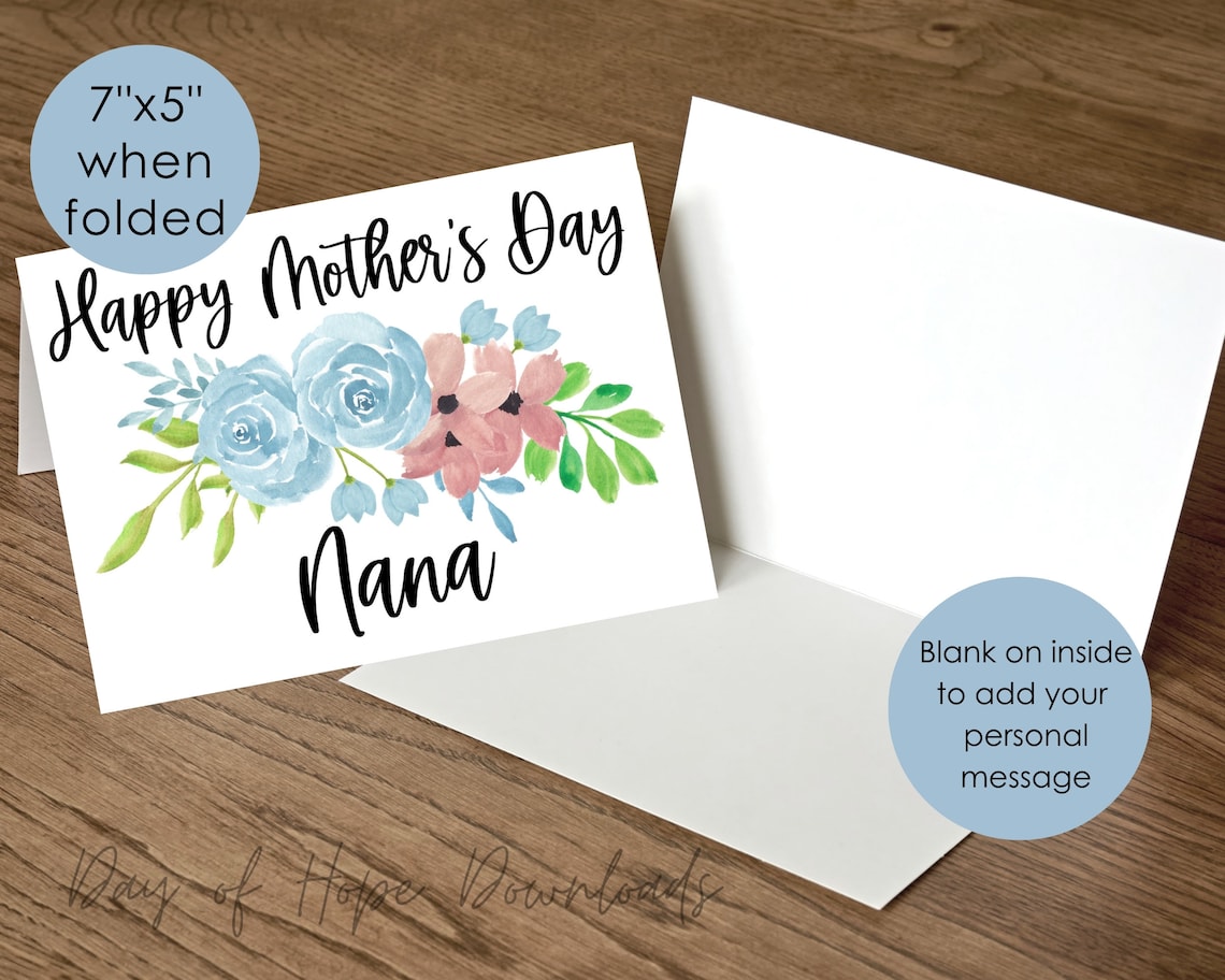 Exquisite Nana Mothers Day Cards Moment Illustration Exquisite Nana Mothers Day Cards Moment Illustration