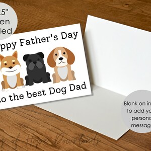 Printable Father's Day Card for Dog Dad | Happy Father's Day to the ...
