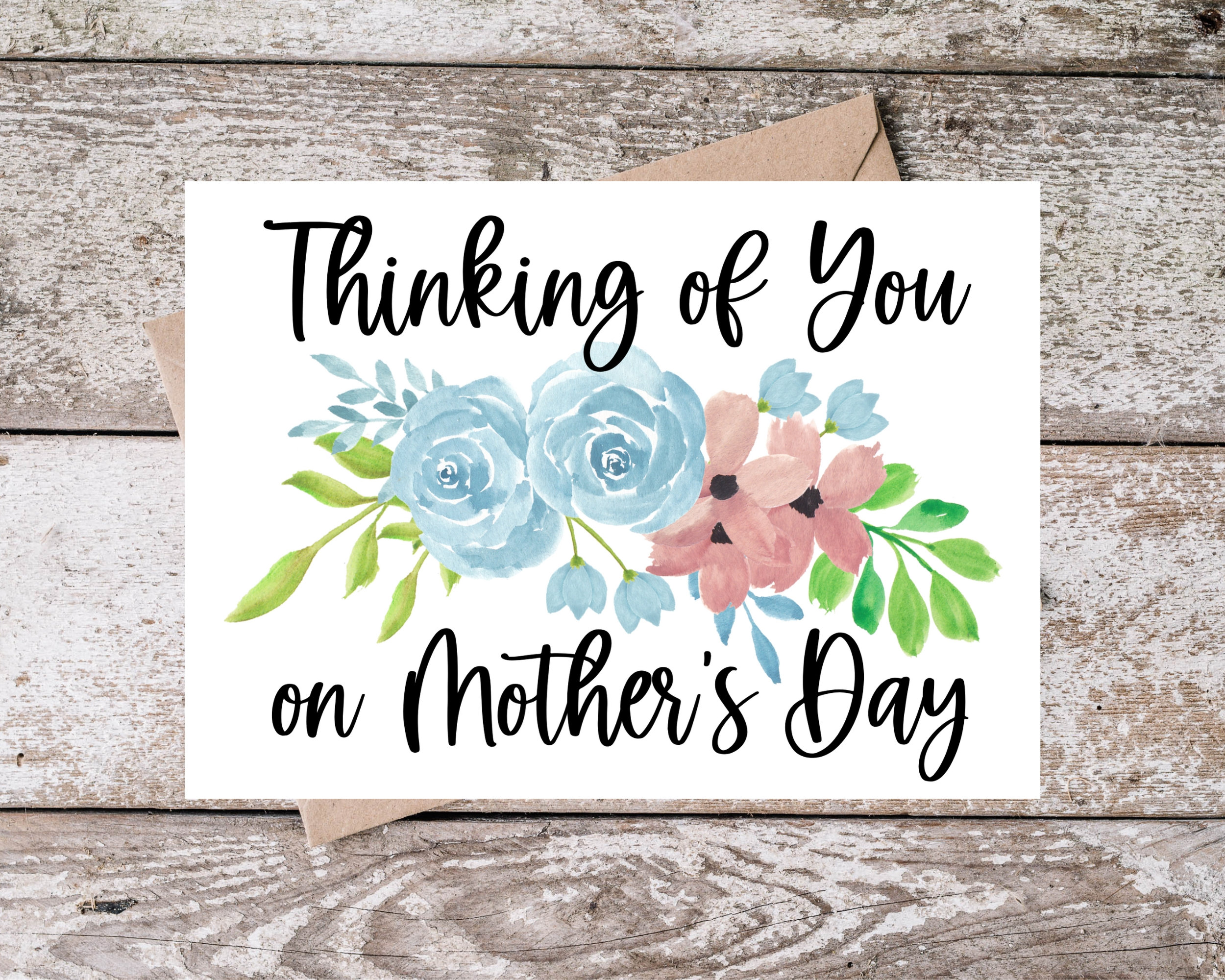 Printable Sympathy Mothers Day Card | Thinking of You on Mother's Day ...
