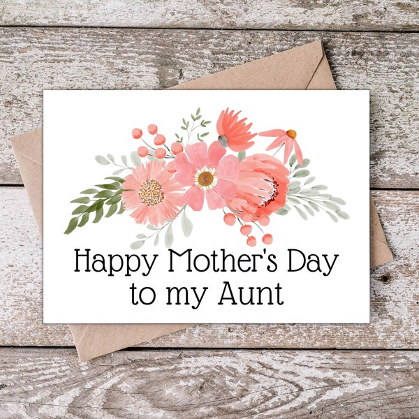 Card for Aunt - Etsy