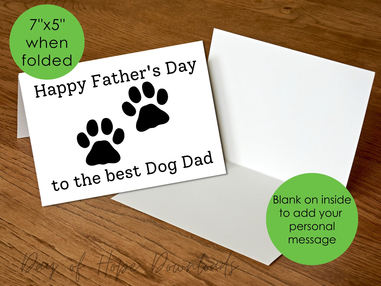 Printable Fathers Day Card for Dog Dad | Happy Father's Day to the Best ...