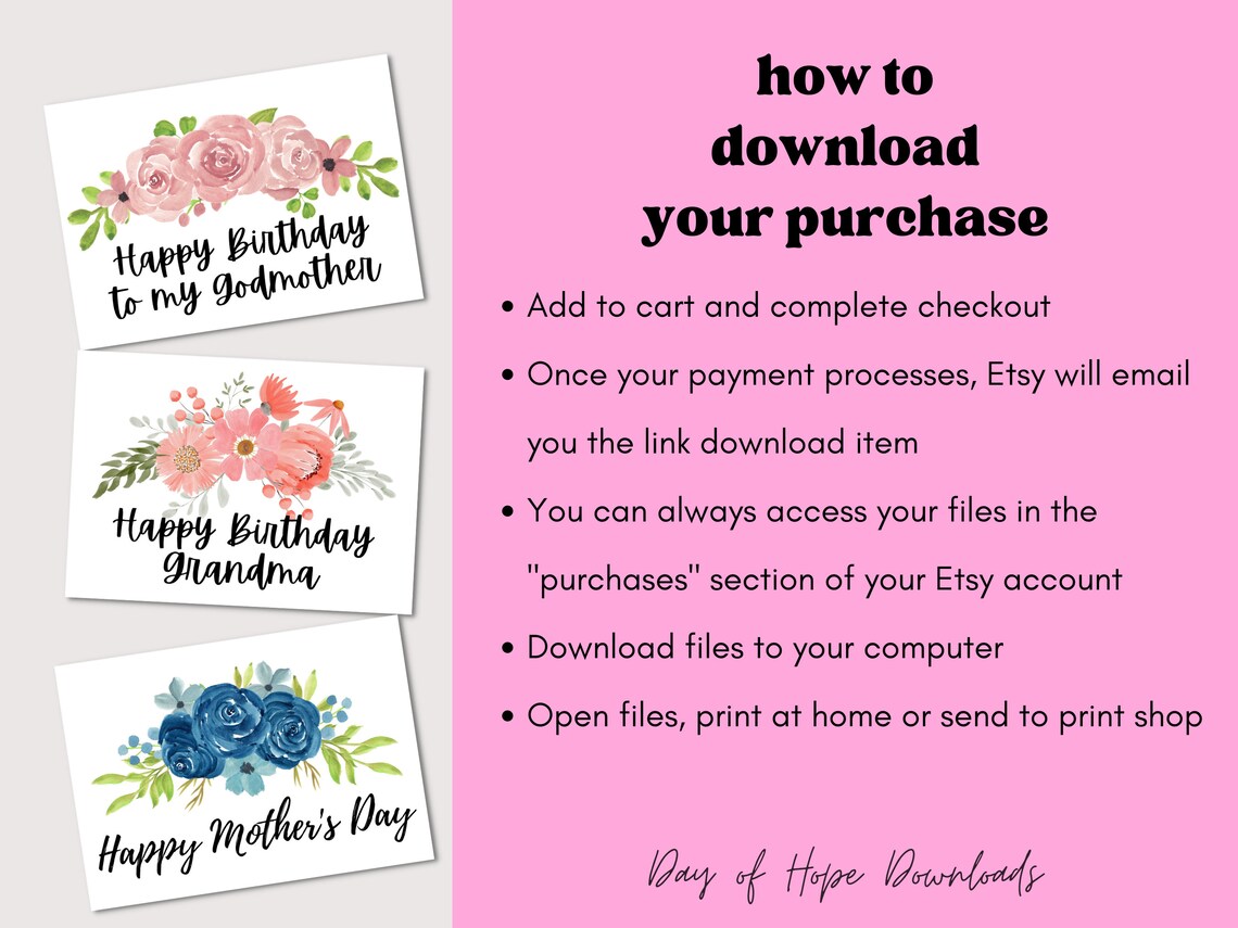 Printable 70th Birthday Card, Happy 70th Birthday Card, Grandma ...