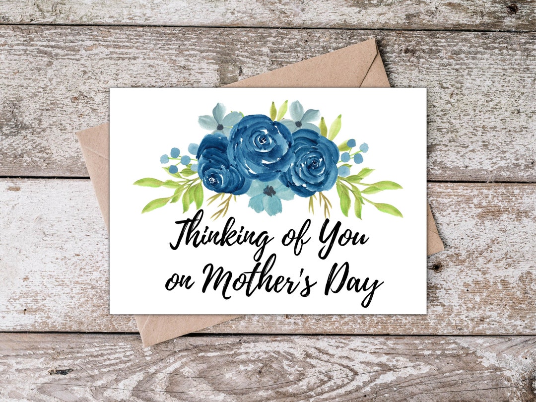 Printable Sympathy Mothers Day Card | Thinking of You on Mother's Day ...