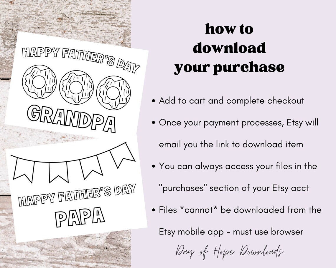 Printable Grandpa Fathers Day Coloring Card for Grandpa Happy Father's ...