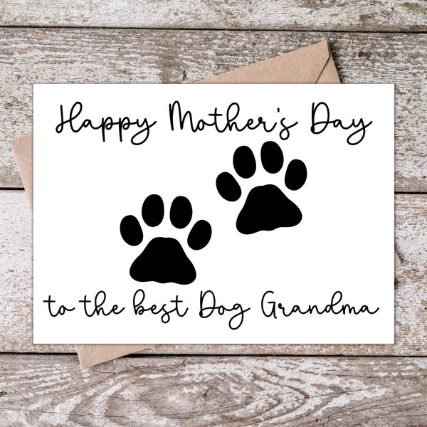 Happy Mothers Day Dog Grandma - Etsy