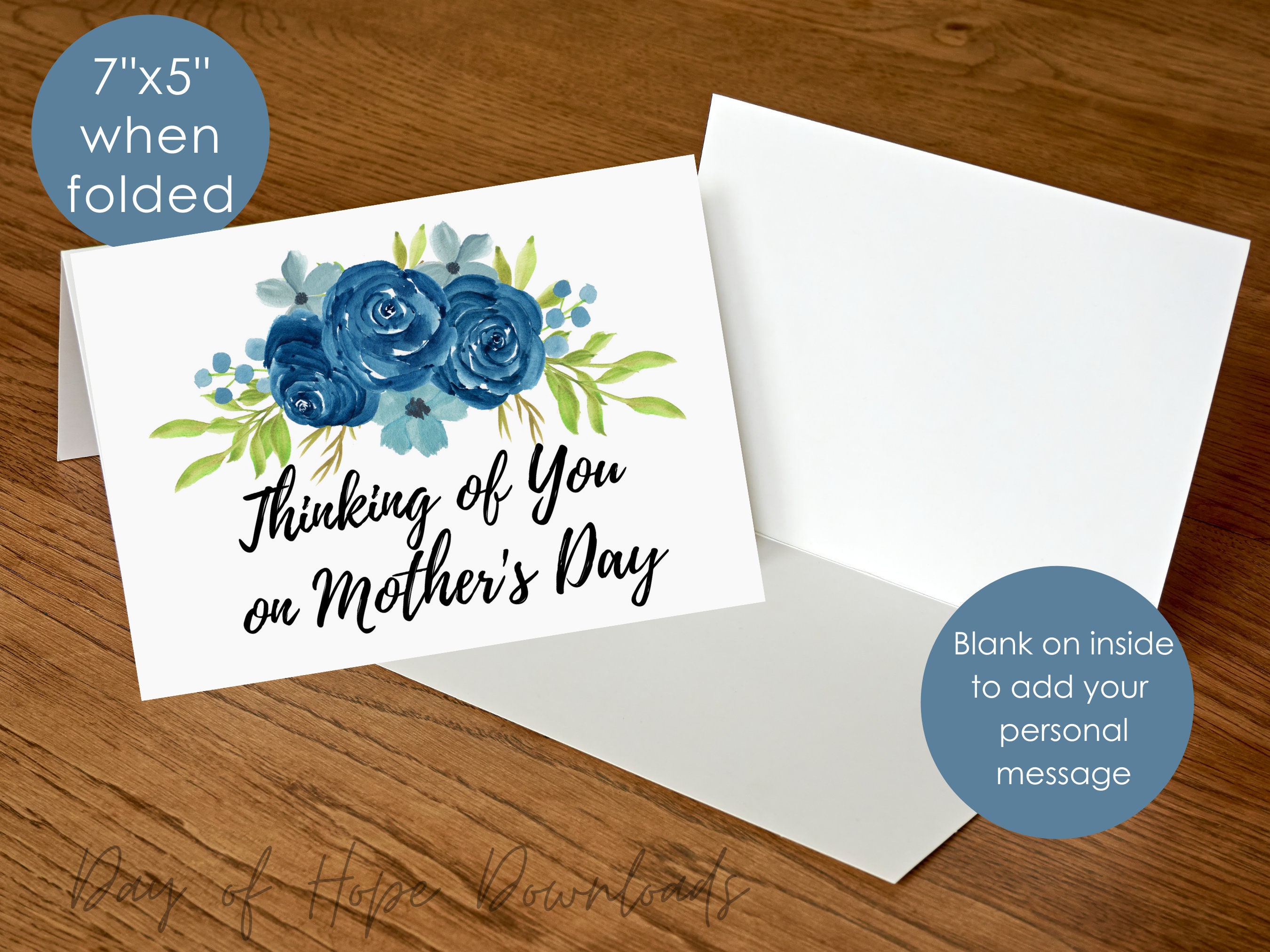 Printable Sympathy Mothers Day Card | Thinking of You on Mother's Day ...