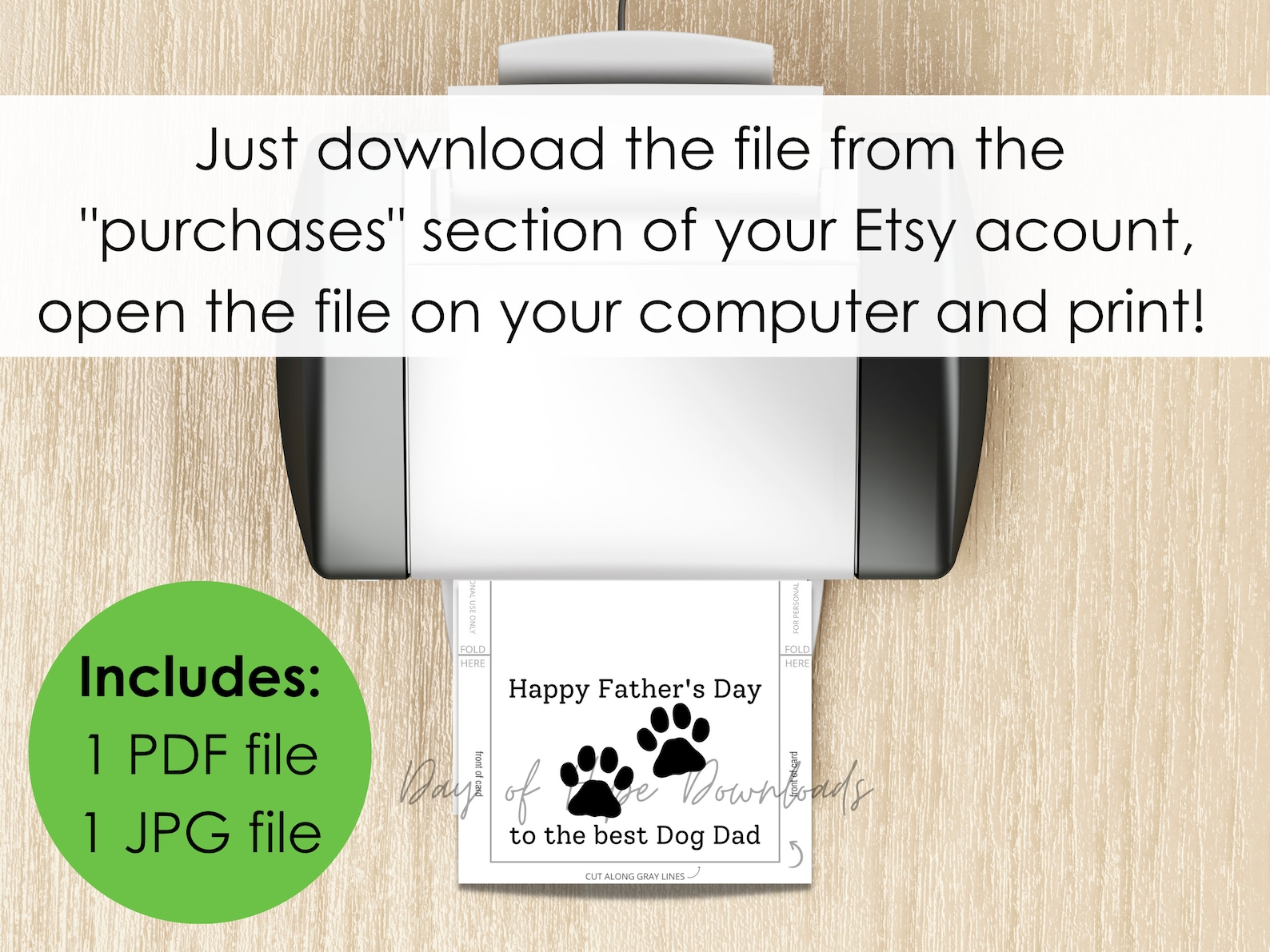 Printable Fathers Day Card for Dog Dad | Happy Father's Day to the Best Dog Dad, Father's Day ...