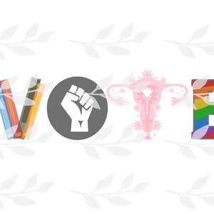 Abstimmung Gleichheit svg, Fortpflanzungsrechte, LGBTQ Fortschritt svg, verbotene Buch Png, Gleichheit, Achtung der Rechte, LGBT svg, digitaler Download