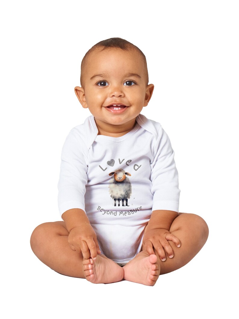Personalised Name Long Sleeve Bodysuit. Loved Beyond Measure. 100
