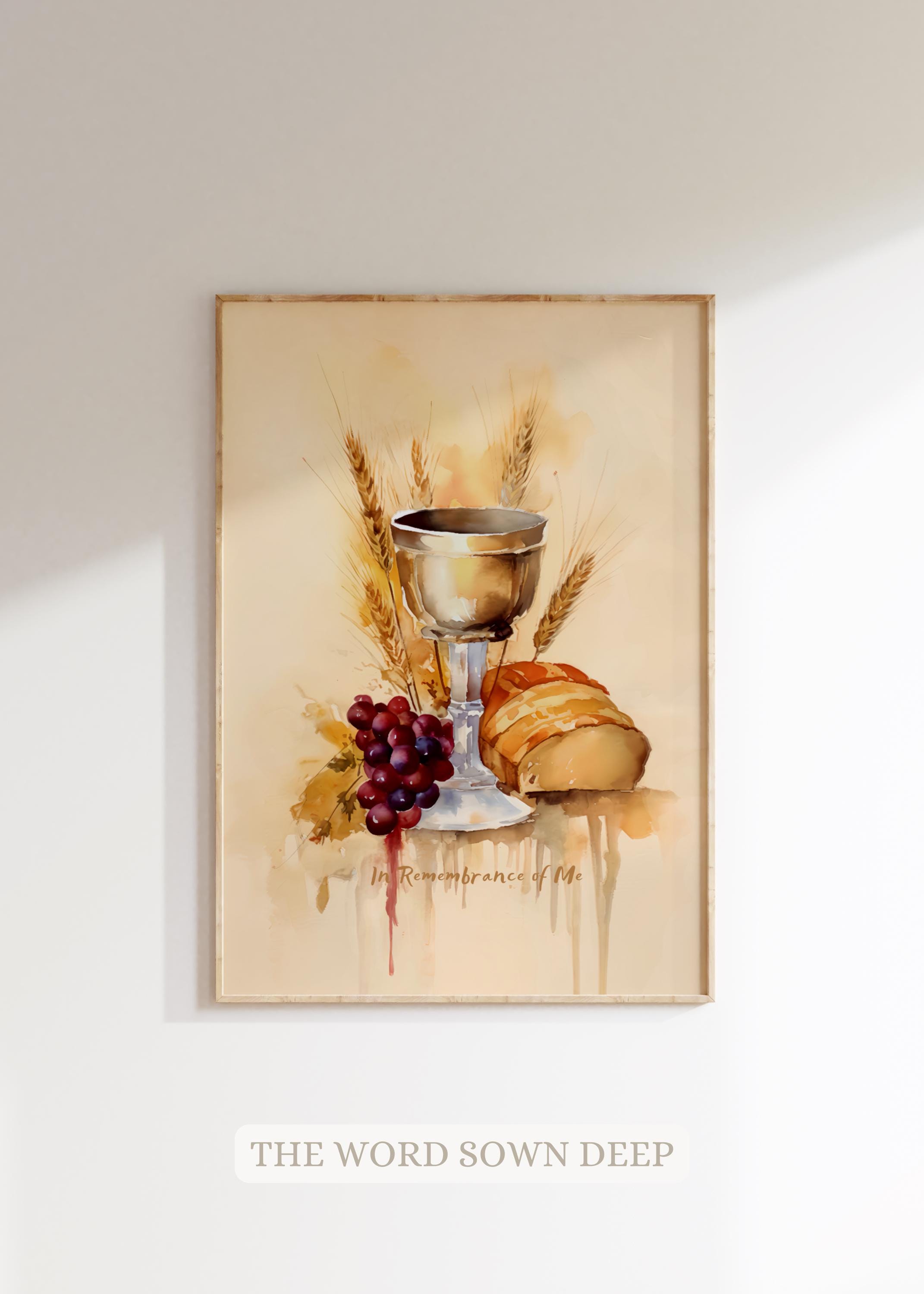 Digital DOWNLOAD Holy Communion Remembrance of Me, Wine New Covenant ...
