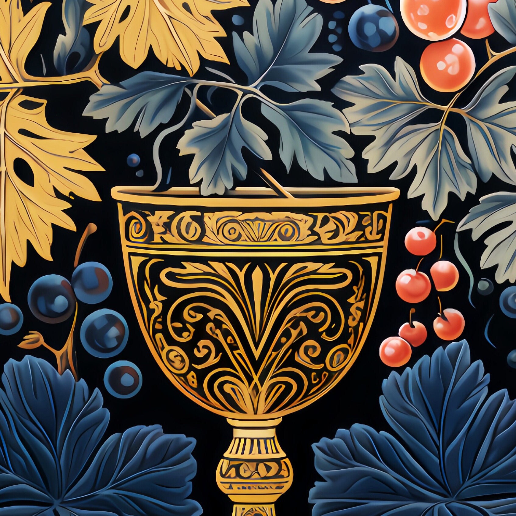Digital DOWNLOAD Holy Communion Set Linocut, Daily Bread, Wine, Lords ...