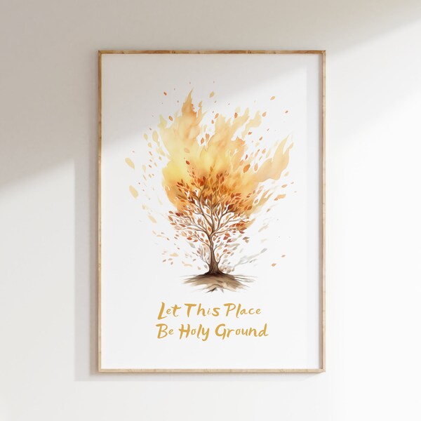Burning Bush - Faith Wall Art XIII