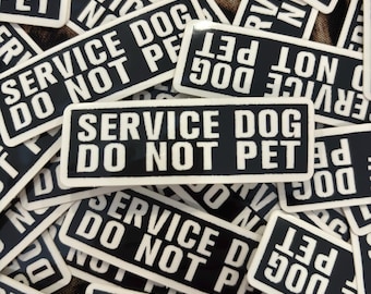 service dog do not pet sticker
