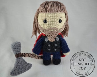 PDF: Toy Art Amigurumi Thor Classic Inspired Crochet Pattern - Etsy