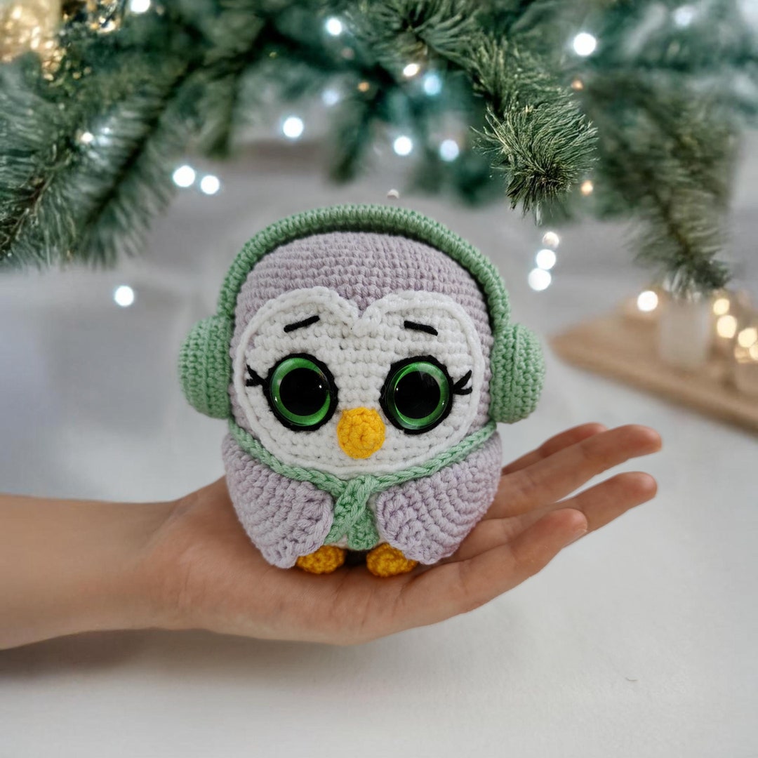 Christmas Owl Crochet Pattern, DIY Tutorial, Amigurumi Owl Pattern ...