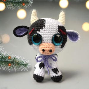 Crochet Highland Cow Amigurumi Pattern: DIY Plush Toy (English PDF)