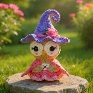 Crochet Owl Pattern – Amigurumi Plush Toy PDF Tutorial, Cute DIY Animal Gift, Easy Handmade Owl, Instant Download