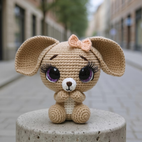 Bunny Crochet Pattern: Amigurumi Rabbit Toy, Kawaii Plush Animal