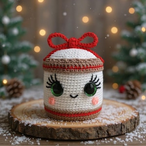 Christmas Gift Box Crochet Pattern: Cute Decorative Holiday Box, DIY Decor (PDF Tutorial)